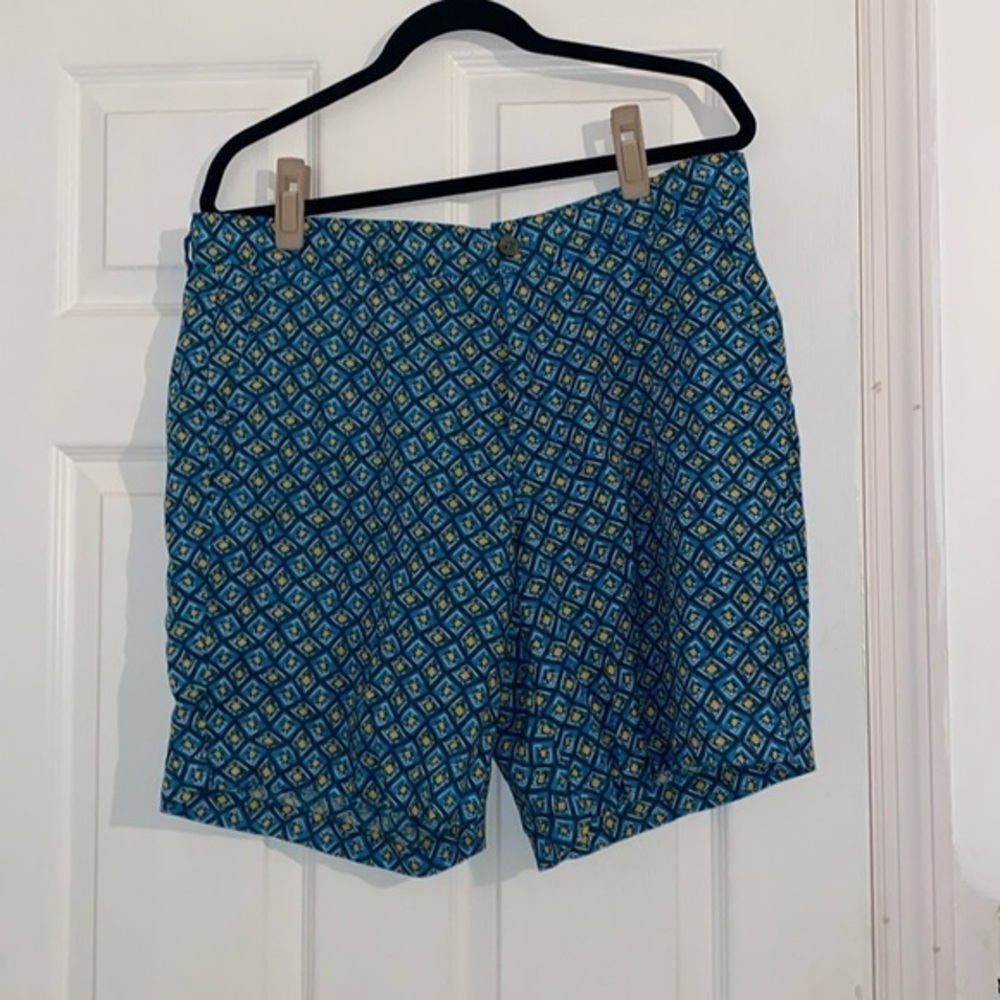 Tasso Elba print linen shorts